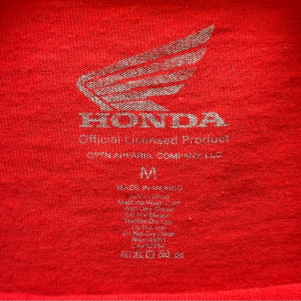 Honda Red Long Sleeve Men's T-Shirt - Picture 3 of 4